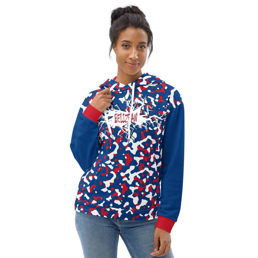 Belizean Girl Camo Unisex Pullover Hoodie - Conscious Apparel Store