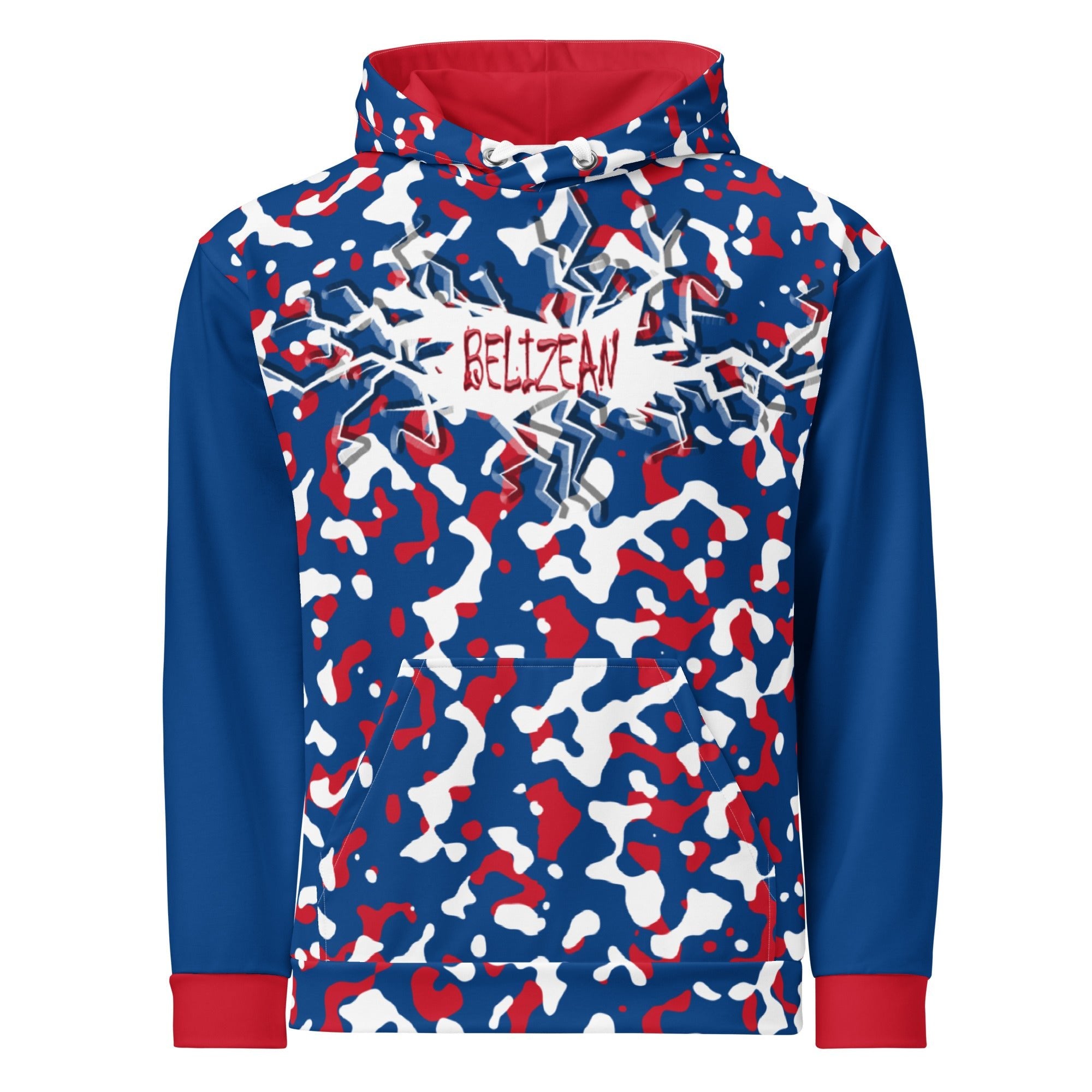 Belizean Girl Camo Unisex Pullover Hoodie - Conscious Apparel Store