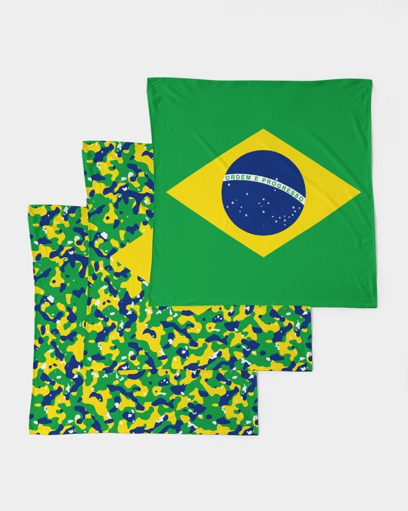 Brazil Flag Camo Bandana Set - Conscious Apparel Store