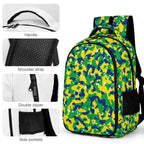 Brazil Flag Camo Casual Backpack - Conscious Apparel Store