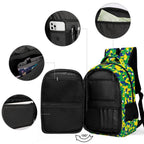 Brazil Flag Camo Casual Backpack - Conscious Apparel Store