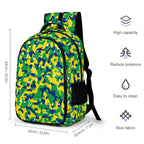 Brazil Flag Camo Casual Backpack - Conscious Apparel Store