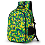Brazil Flag Camo Casual Backpack - Conscious Apparel Store