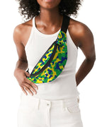Brazil Flag Camo Crossbody Sling Bag - Conscious Apparel Store
