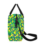 Brazil Flag Camo Large Capacity Duffle Bag - Conscious Apparel Store