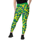 Brazil Flag Camo Leggings with pockets - Conscious Apparel Store