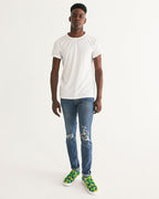 Brazil Flag Camo Men's Slip - On Canvas Shoe - Conscious Apparel Store