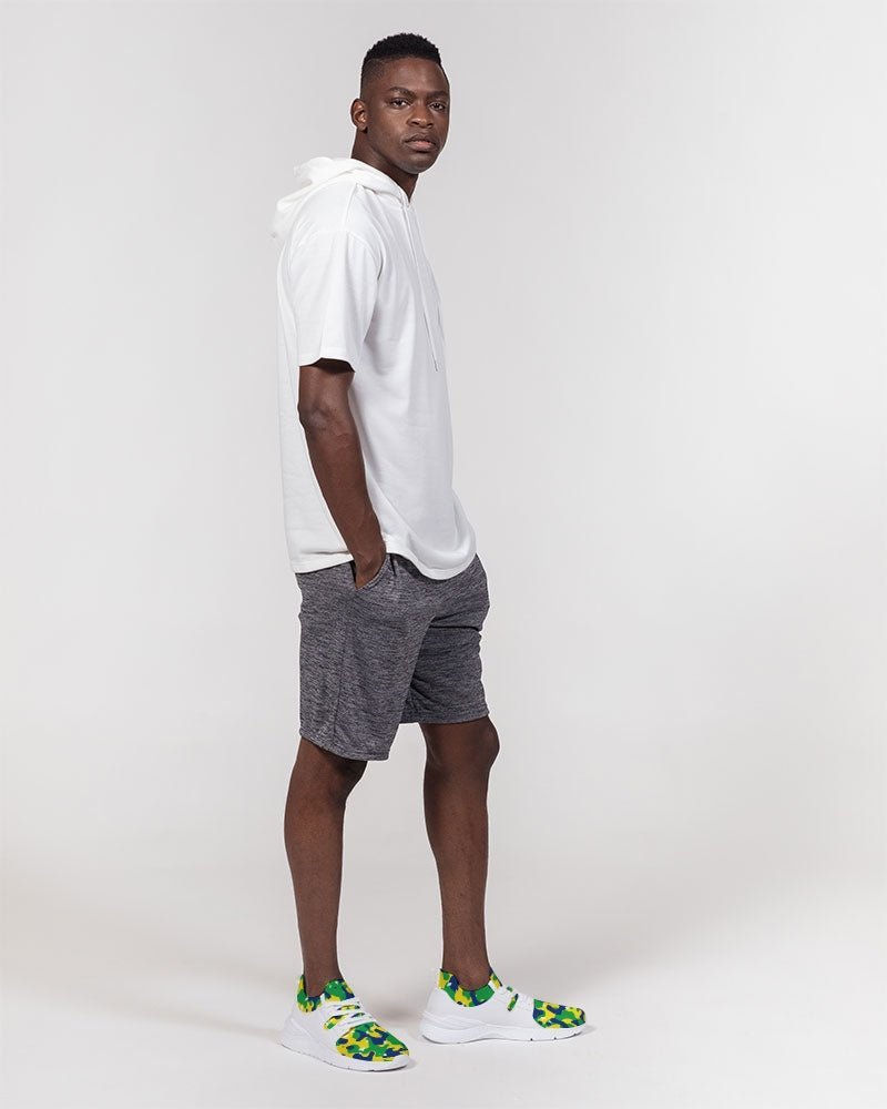 Brazil Flag Camo Men's Two-Tone Sneaker - Conscious Apparel Store