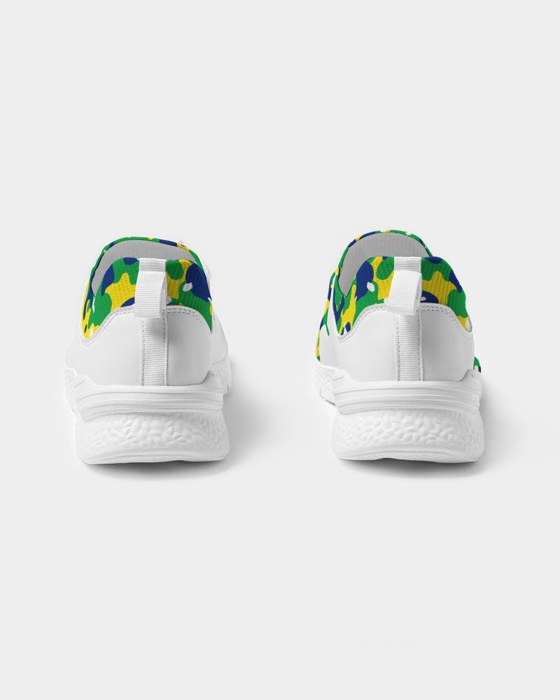 Brazil Flag Camo Men's Two-Tone Sneaker - Conscious Apparel Store