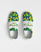 Brazil Flag Camo Women's Two-Tone Sneaker - Conscious Apparel Store