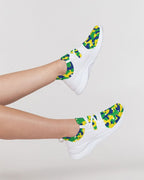 Brazil Flag Camo Women's Two-Tone Sneaker - Conscious Apparel Store