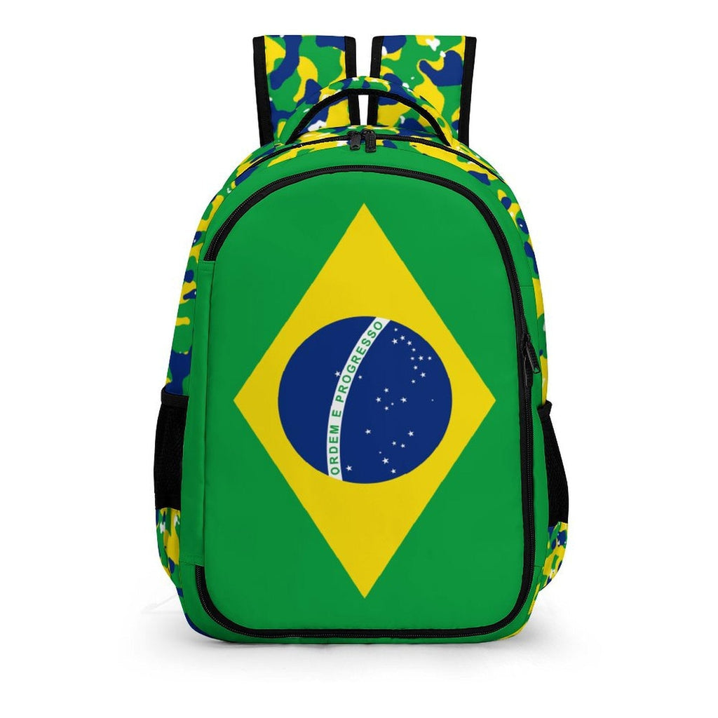 Brazil Flag Casual Backpack - Conscious Apparel Store