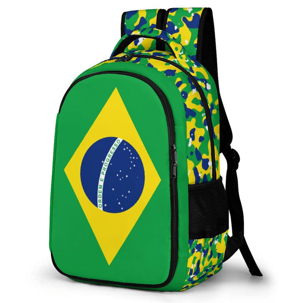 Brazil Flag Casual Backpack - Conscious Apparel Store