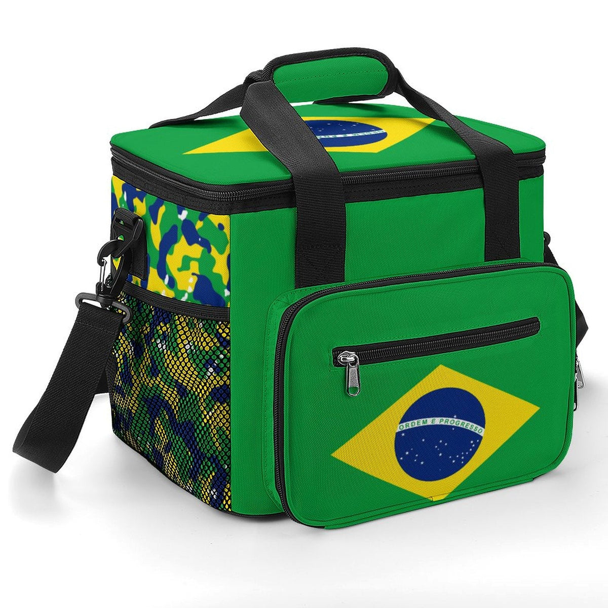 Brazil Flag Insulated Cooler Bag - Conscious Apparel Store