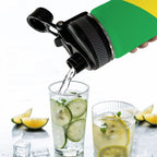 Brazil Flag Insulated Water Bottle with Dual - Use Lid (18oz) - Conscious Apparel Store