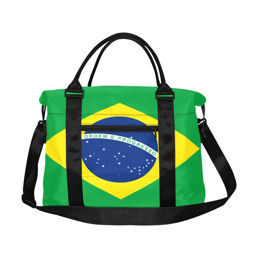 Brazil Flag Large Capacity Duffle Bag - Conscious Apparel Store