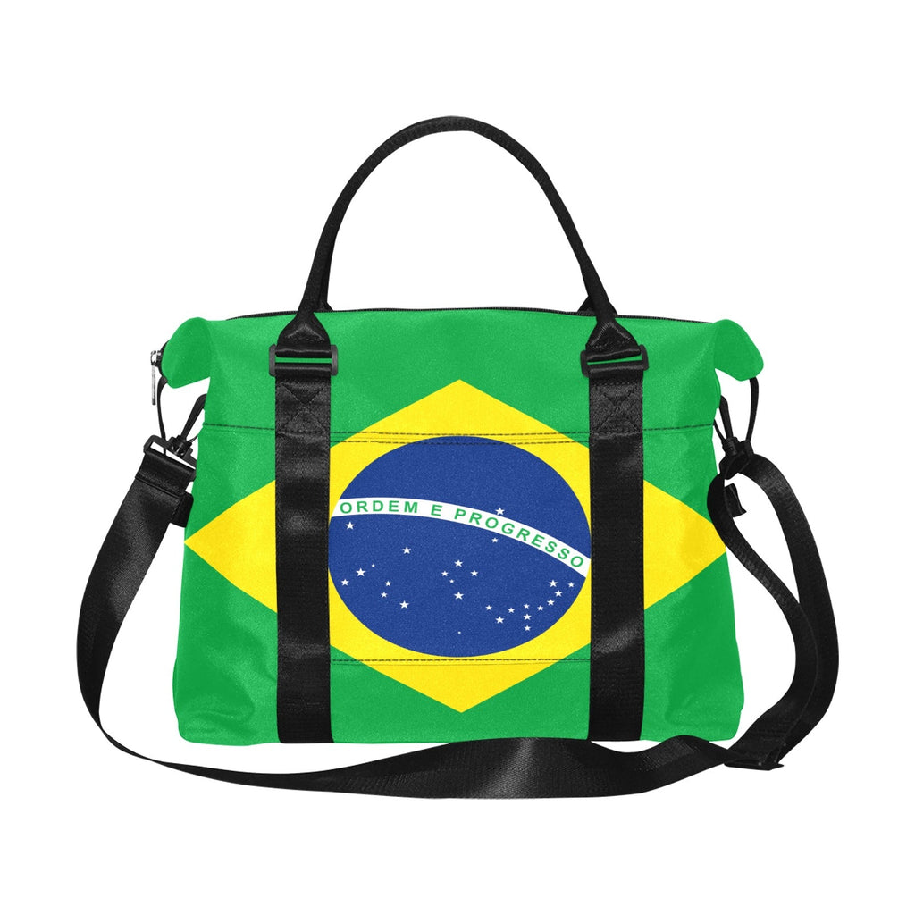Brazil Flag Large Capacity Duffle Bag - Conscious Apparel Store