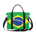 Brazil Flag Large Capacity Duffle Bag - Conscious Apparel Store