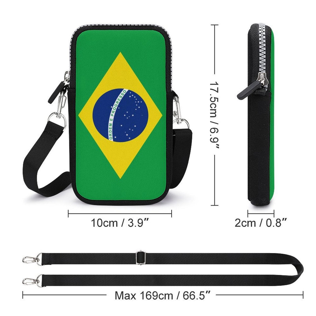 Brazil Flag Mobile Phone Purse - Conscious Apparel Store