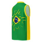 Brazil Flag Premium Sport Jersey Tank Top - Conscious Apparel Store