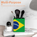 Brazil Flag Square Pen Holder - Conscious Apparel Store