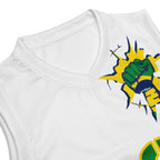 Brazil Flag (White) Premium Sport Jersey Tank Top - Conscious Apparel Store