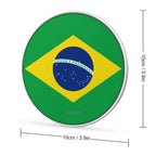 Brazil Flag Wireless Charging Pad - Conscious Apparel Store