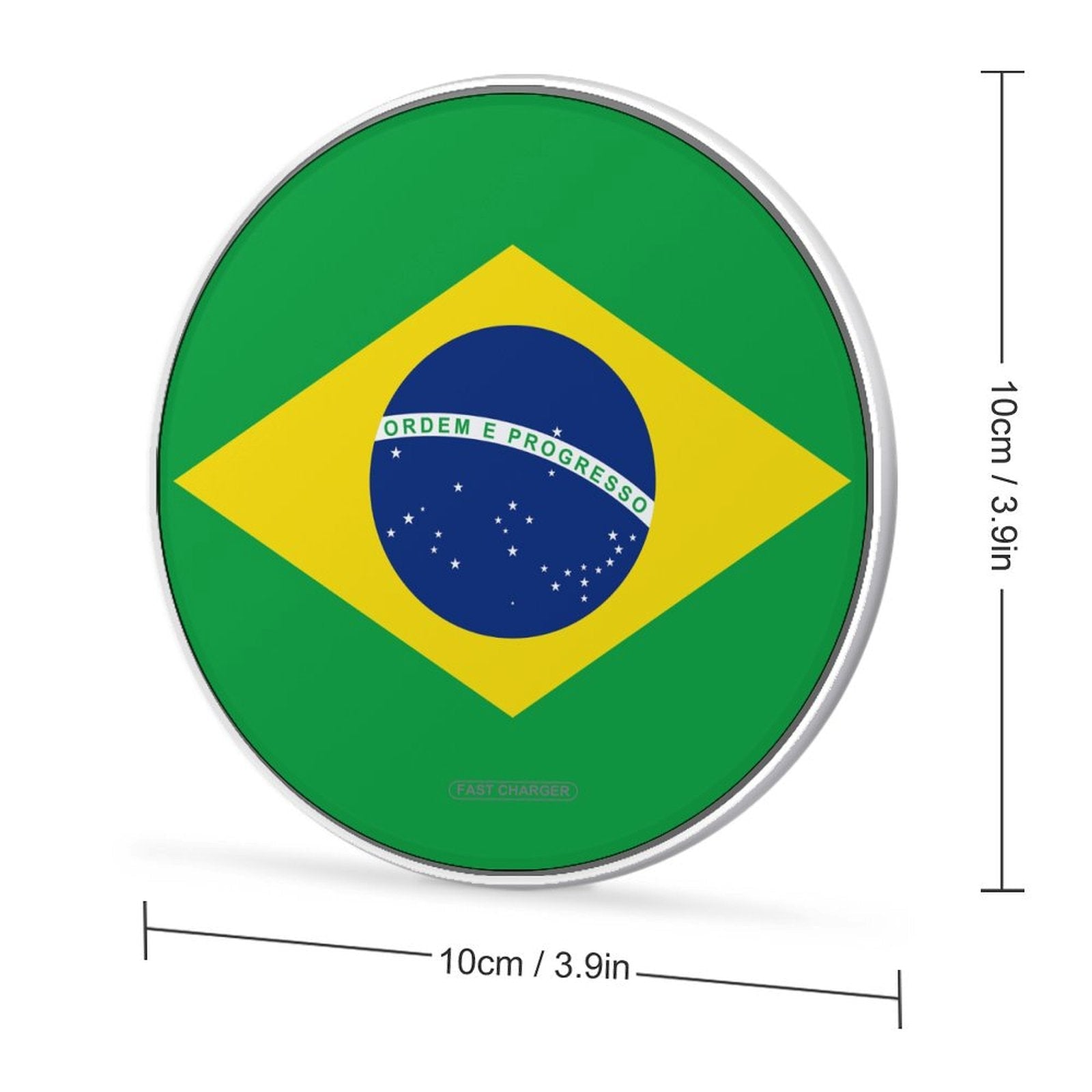 Brazil Flag Wireless Charging Pad - Conscious Apparel Store