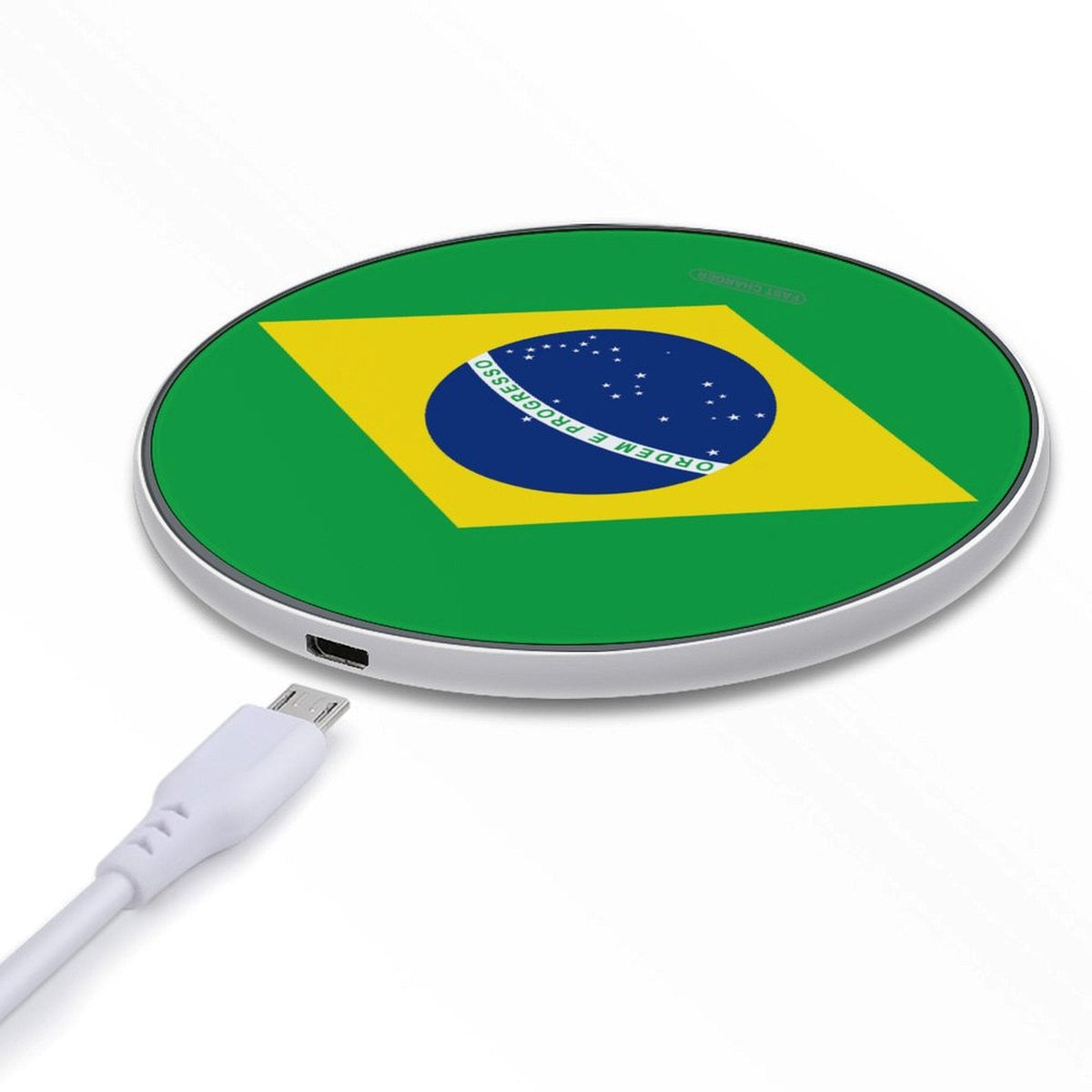 Brazil Flag Wireless Charging Pad - Conscious Apparel Store