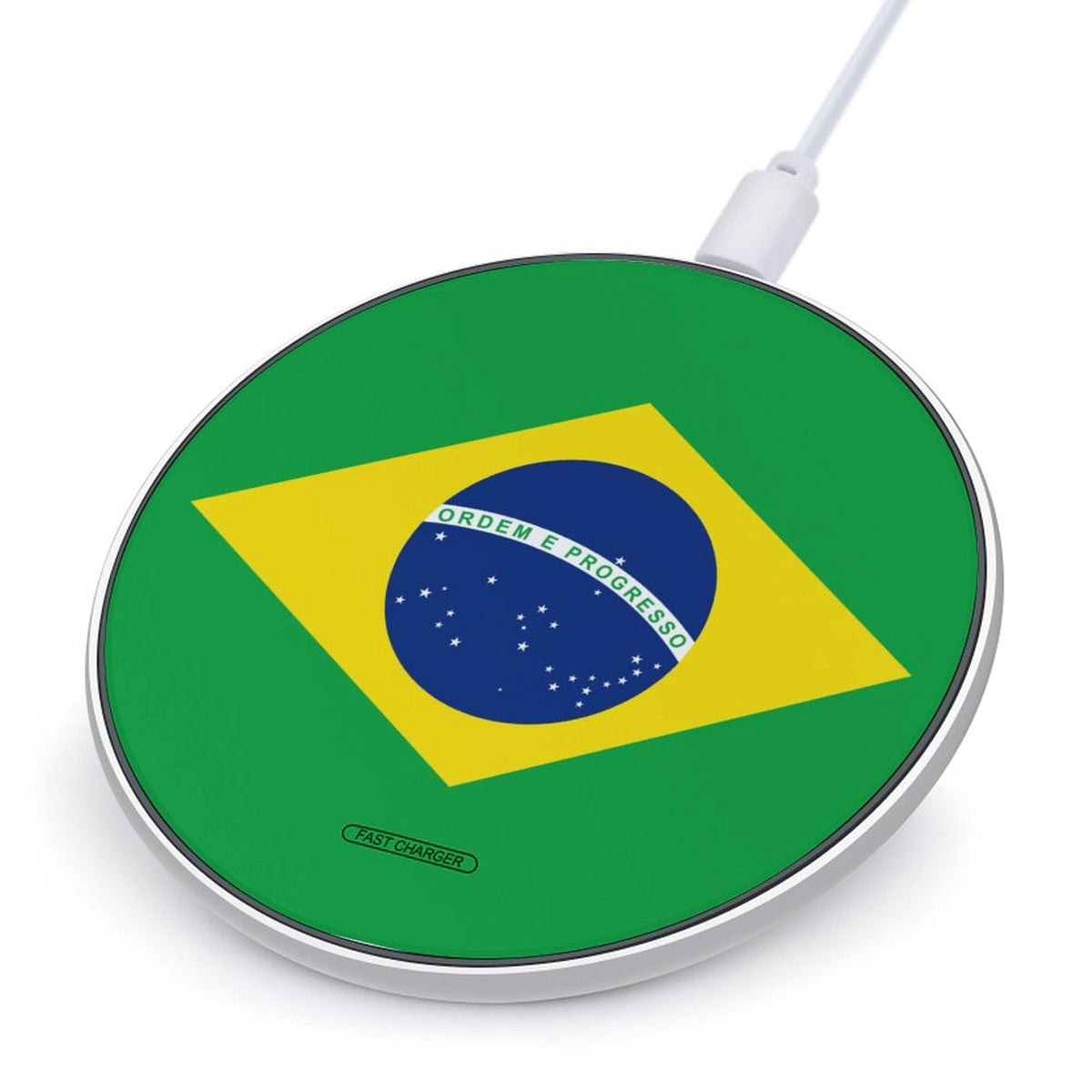 Brazil Flag Wireless Charging Pad - Conscious Apparel Store