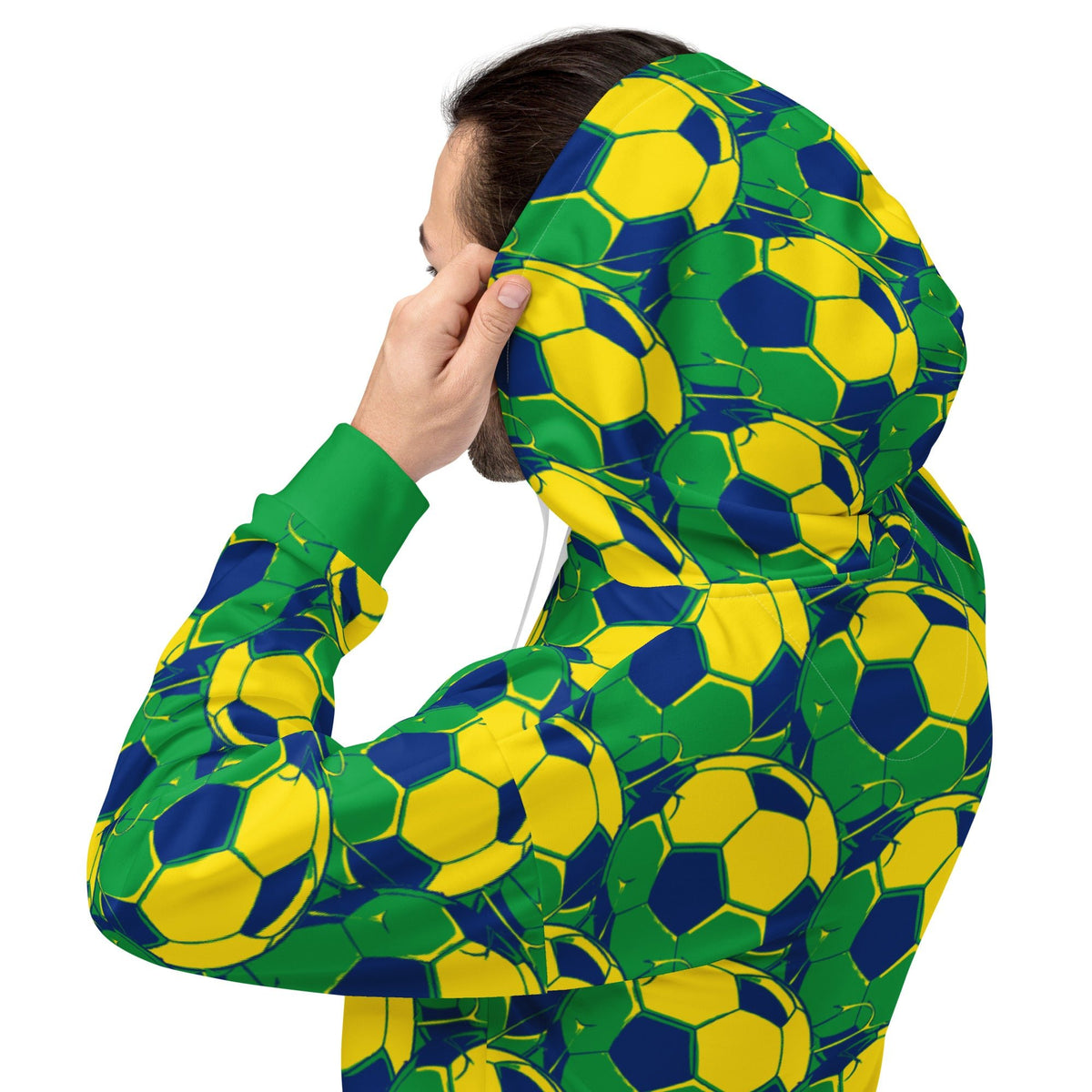 Brazil Football Pullover Hoodie - Conscious Apparel Store