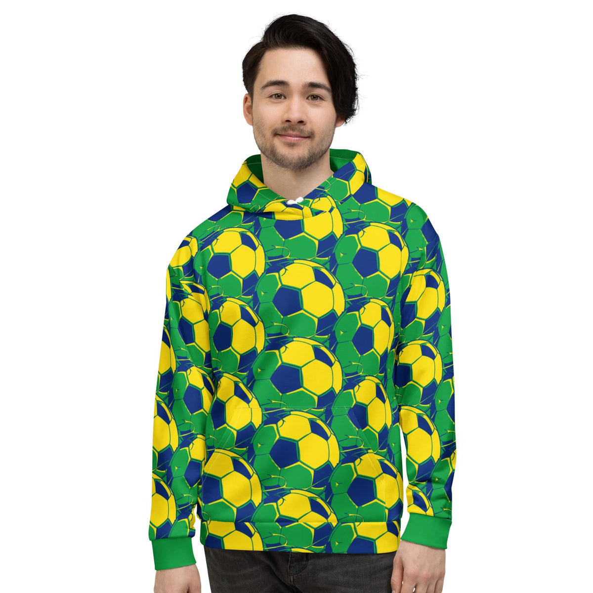 Brazil Football Pullover Hoodie - Conscious Apparel Store