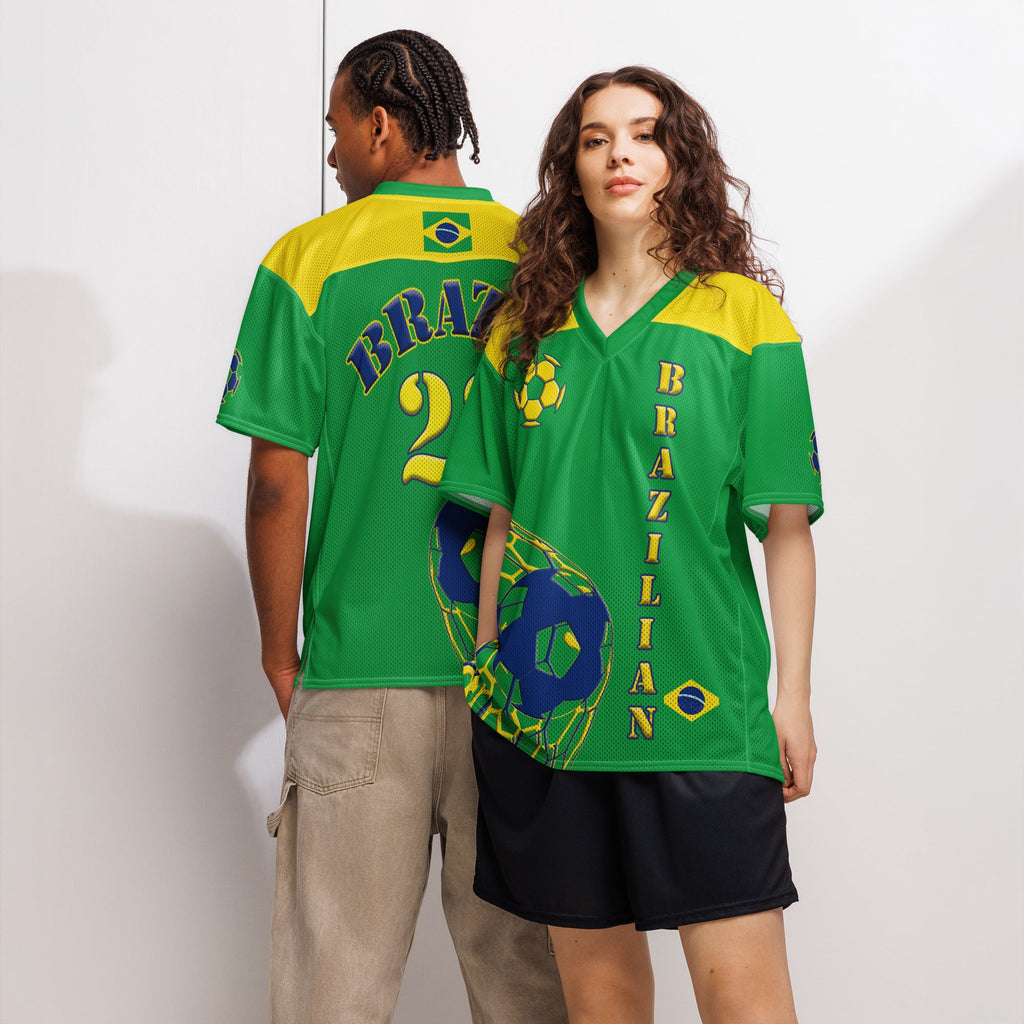 Brazil Football Sport Jersey - Conscious Apparel Store