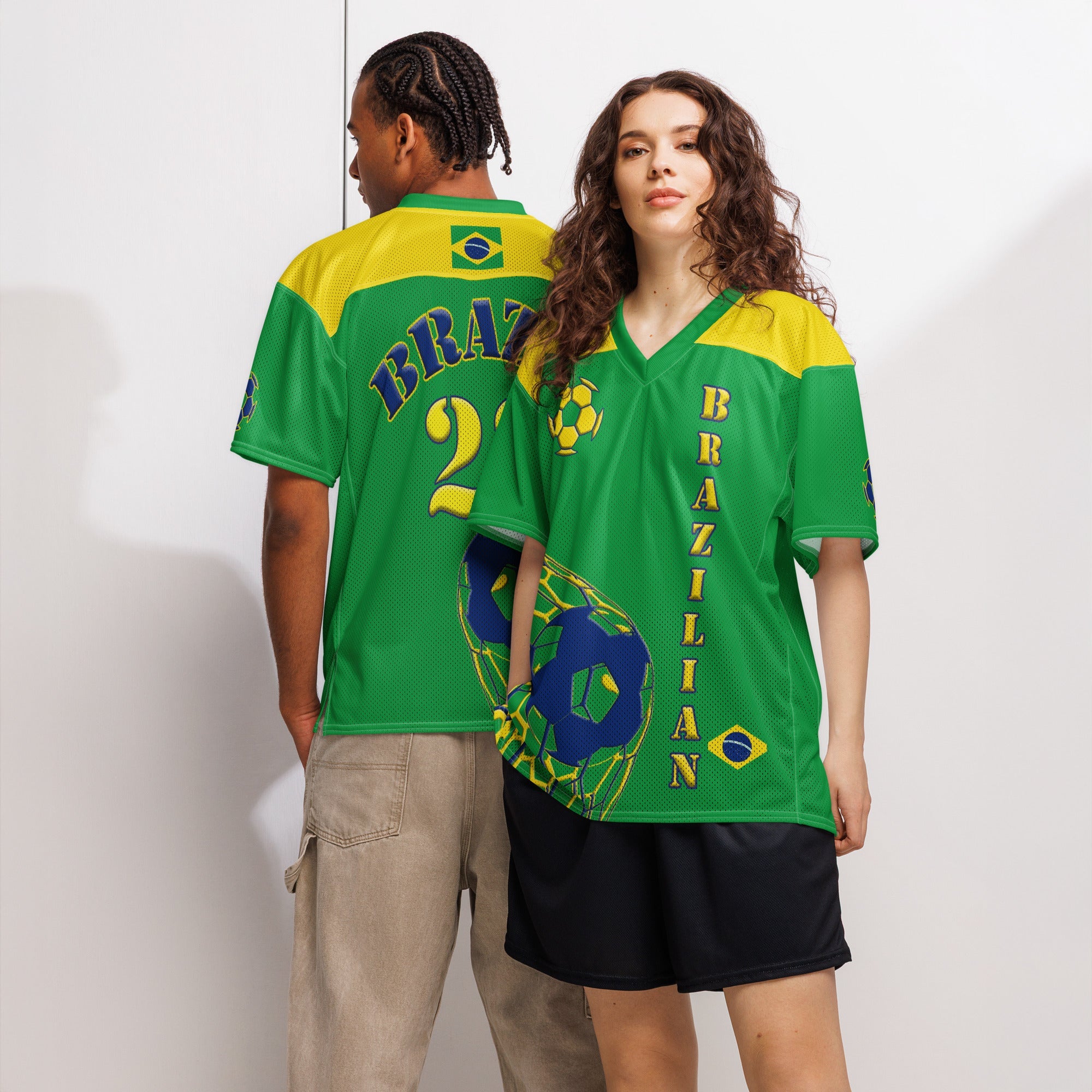 Brazil Football Sport Jersey - Conscious Apparel Store
