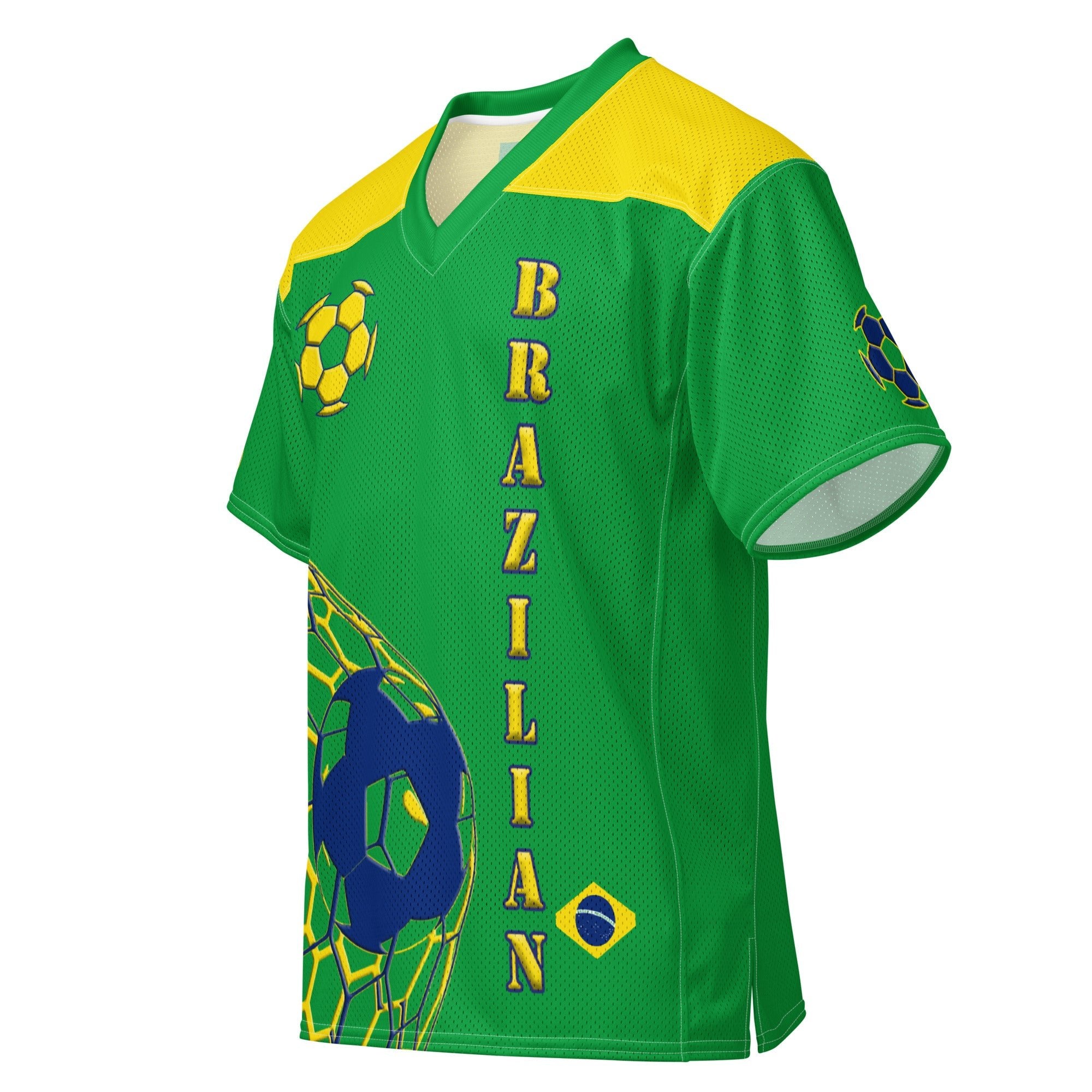 Brazil Football Sport Jersey - Conscious Apparel Store