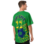 Brazil Football Themed Button-Down Sport Jersey - Conscious Apparel Store