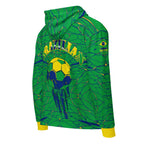 Brazil Football Unisex zip hoodie - Conscious Apparel Store