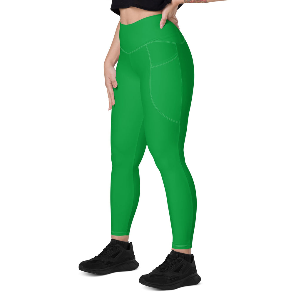 Brazil Green Leggings with pockets - Conscious Apparel Store