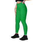 Brazil Green Leggings with pockets - Conscious Apparel Store
