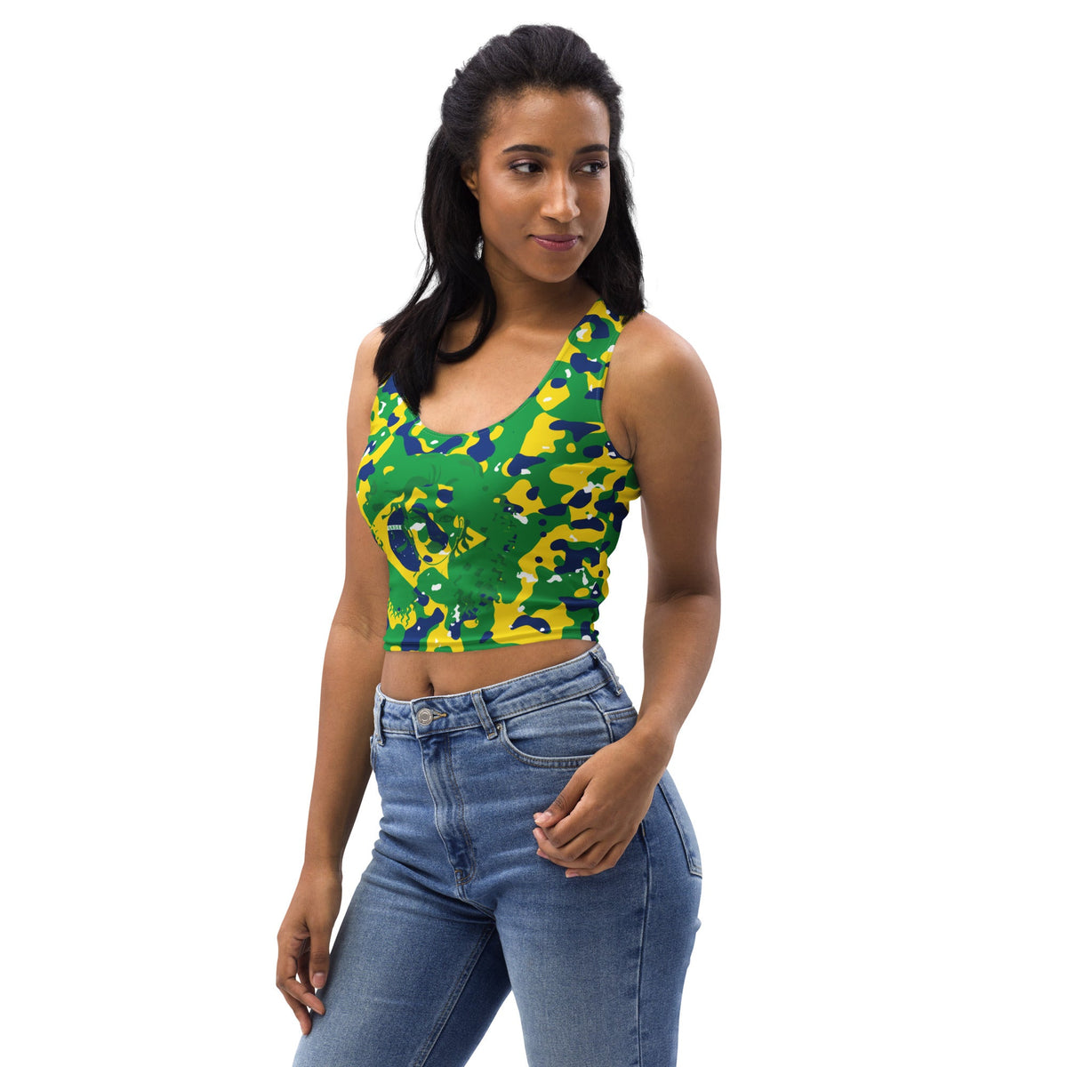 Brazilian Girl Camo Crop Top - Conscious Apparel Store