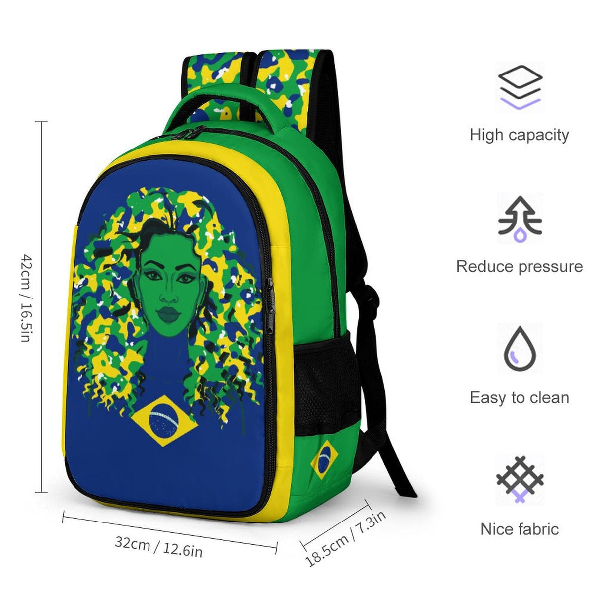 Brazilian Girl Casual Backpack - Conscious Apparel Store