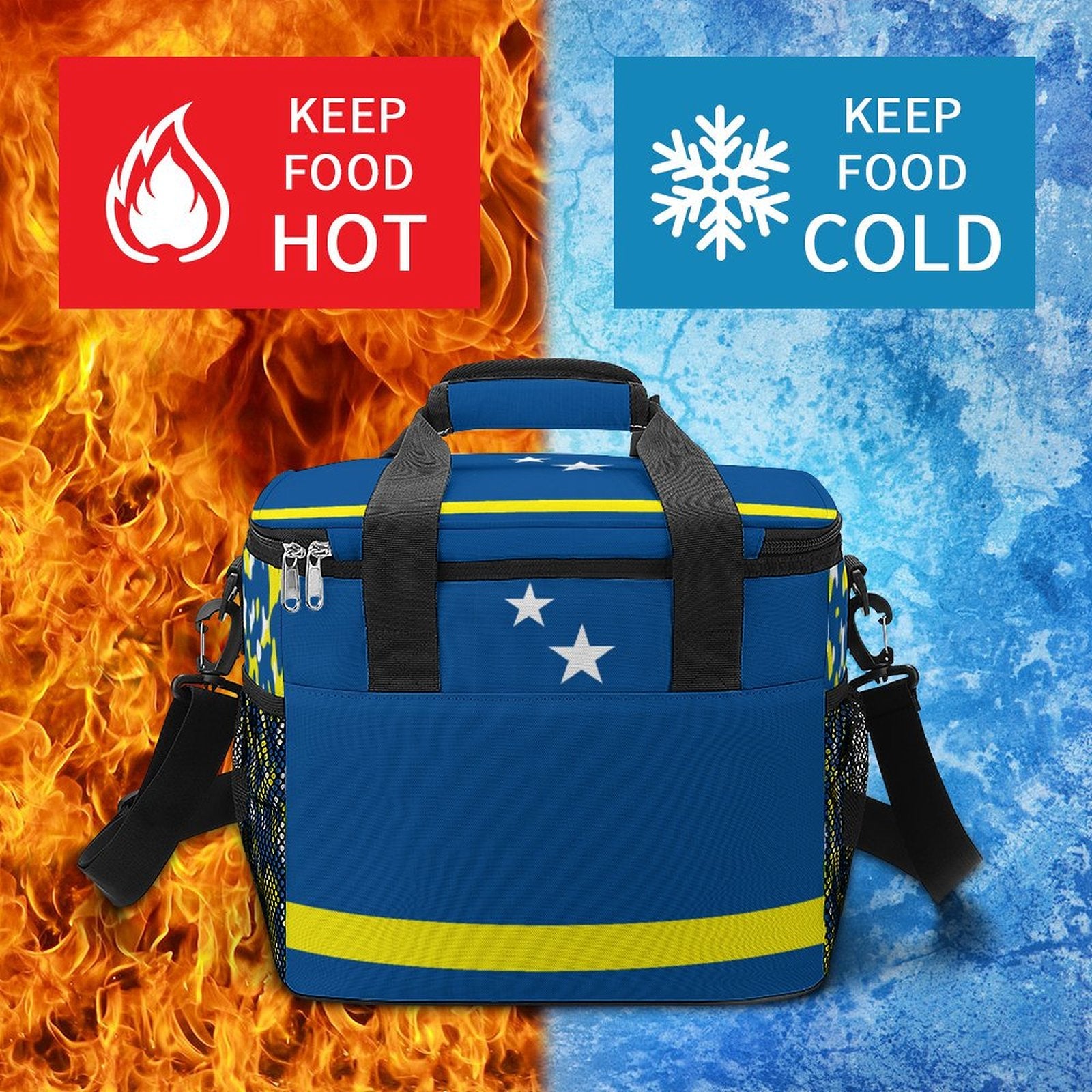 Curacao Flag Insulated Cooler Bag