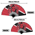 Trini Girl Double-Sided Custom Folding Fan