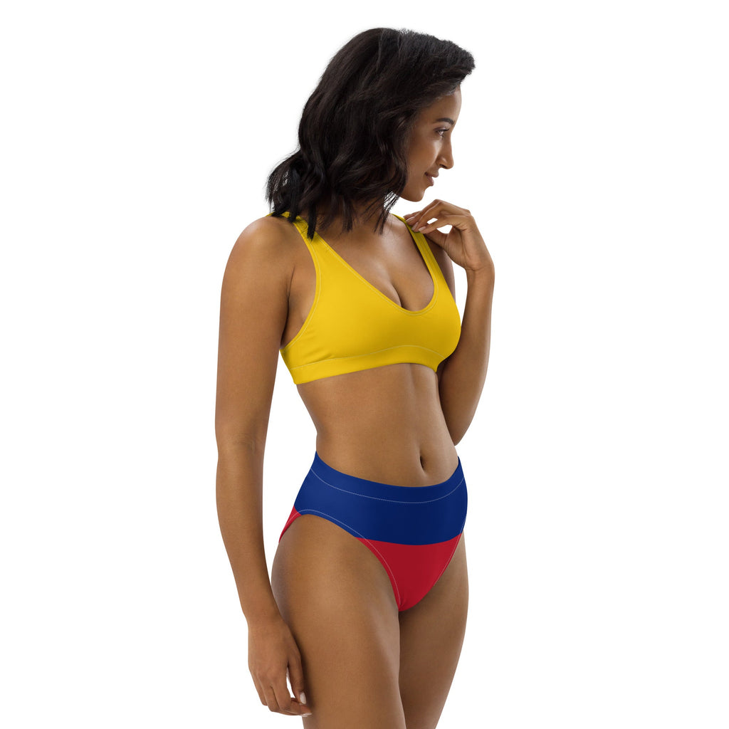 Columbia Flag High-waisted bikini - Conscious Apparel Store