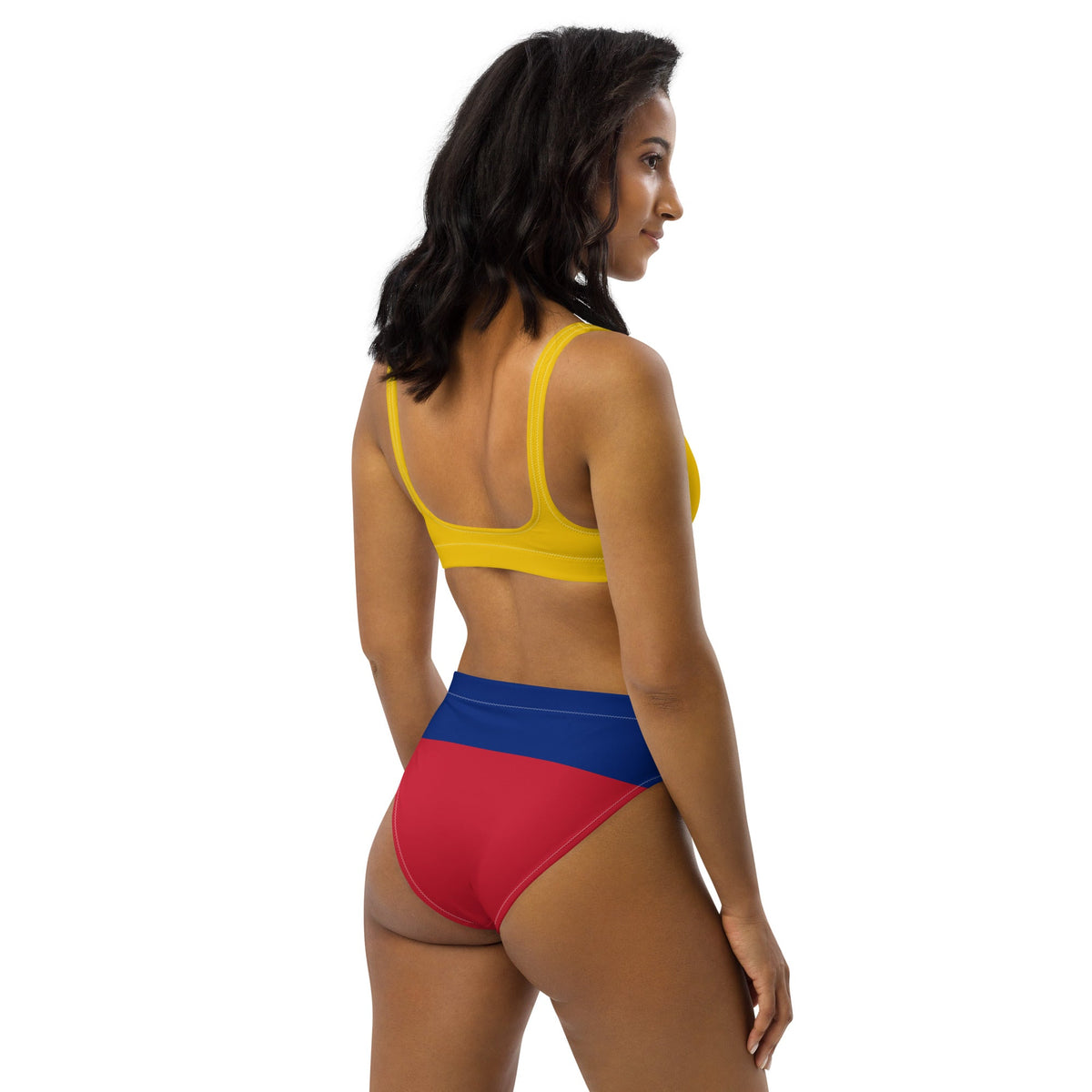Columbia Flag High-waisted bikini - Conscious Apparel Store