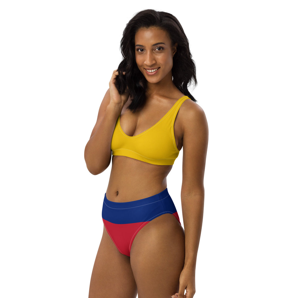 Columbia Flag High-waisted bikini - Conscious Apparel Store