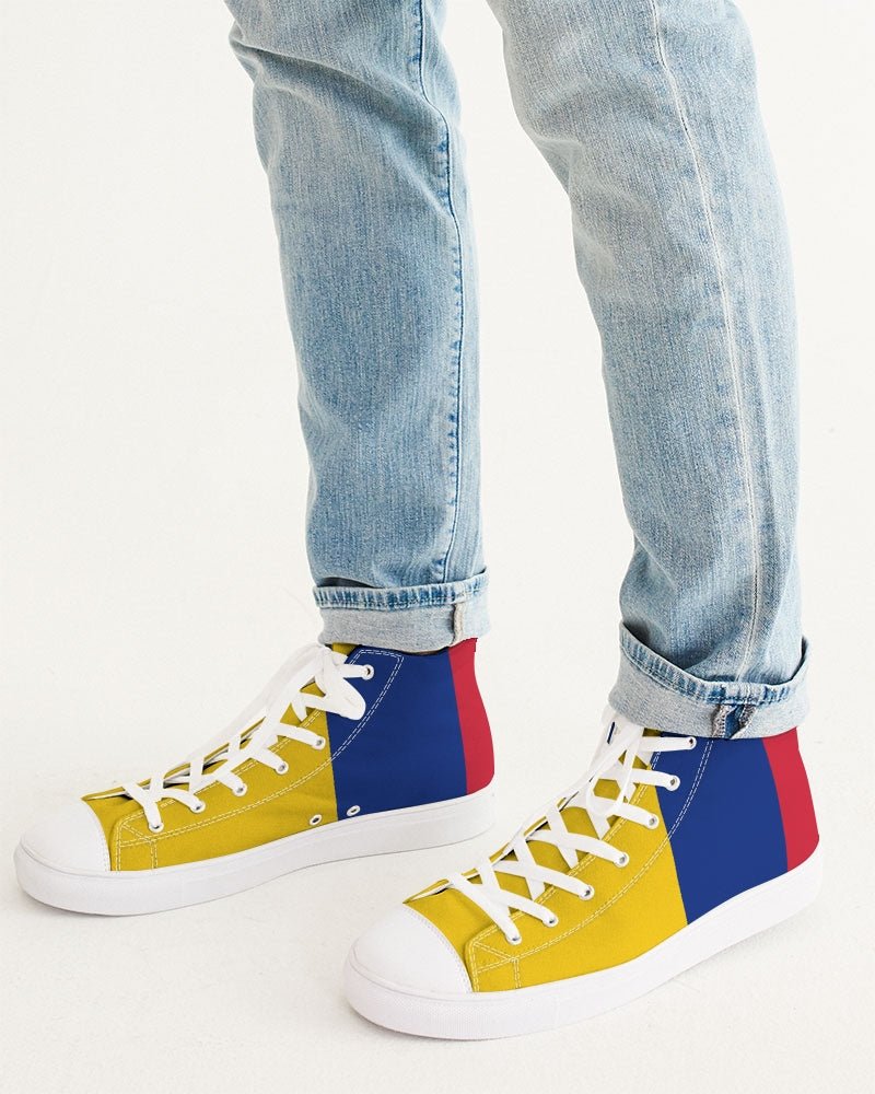 Columbia Flag Men's Hightop Canvas Shoe - Conscious Apparel Store