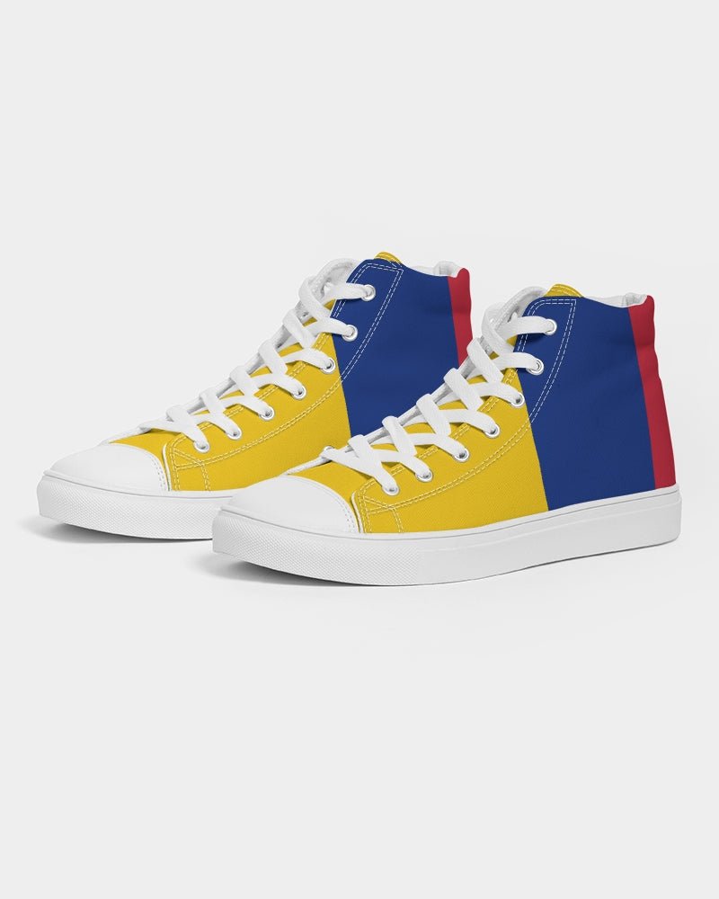 Columbia Flag Men's Hightop Canvas Shoe - Conscious Apparel Store