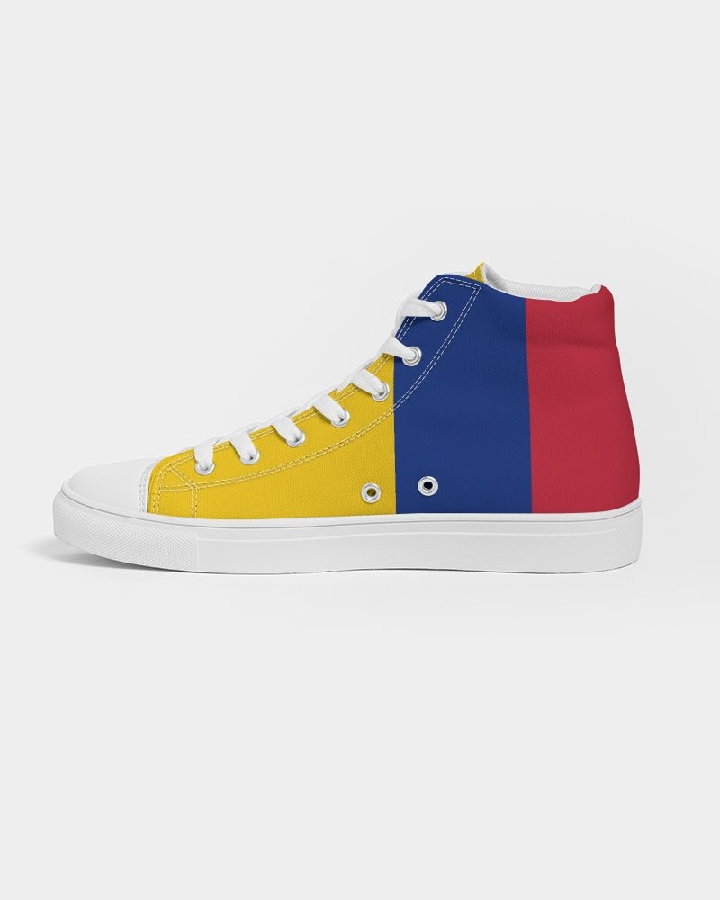 Columbia Flag Men's Hightop Canvas Shoe - Conscious Apparel Store