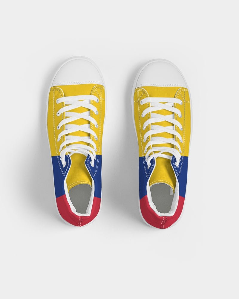 Columbia Flag Men's Hightop Canvas Shoe - Conscious Apparel Store